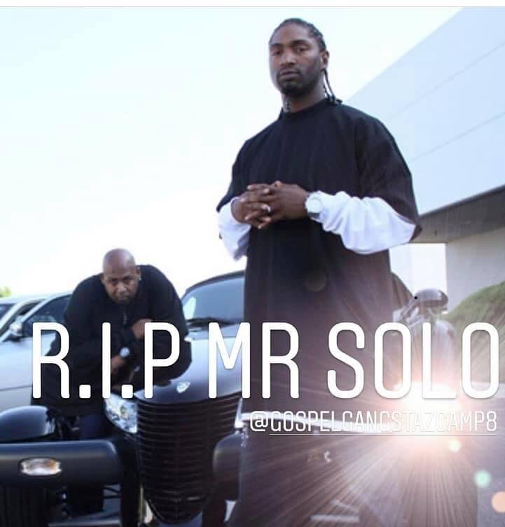 Just heard this sad news this morning that a true soldier and long distance friend just died. Please lift Solo’s family up in your prayers.