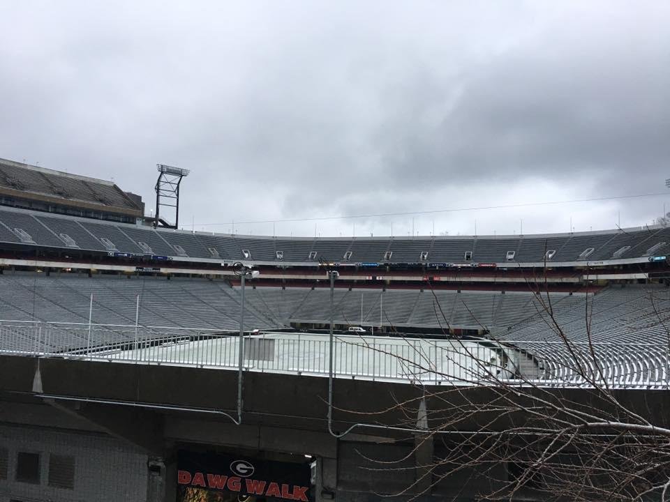 Sanford Stadium this morning !