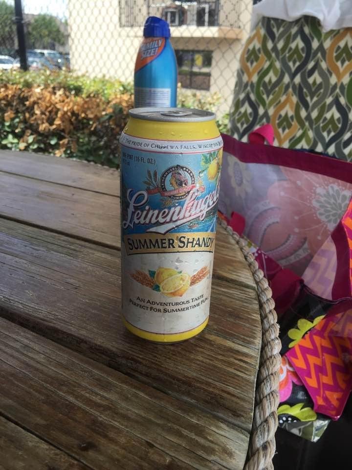 Nothing better for a beach/pool day...and at a buck a piece for tall boys, Lambis is a happy camper!!!!
