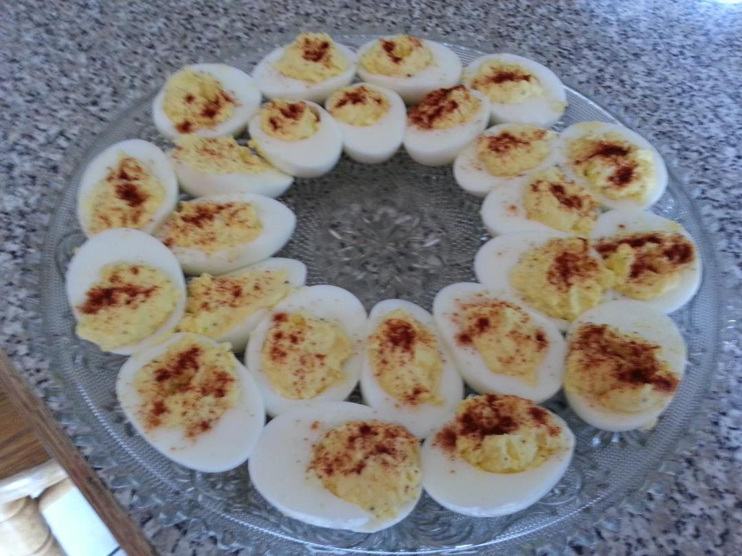 My first try at Don's famous deviled eggs.