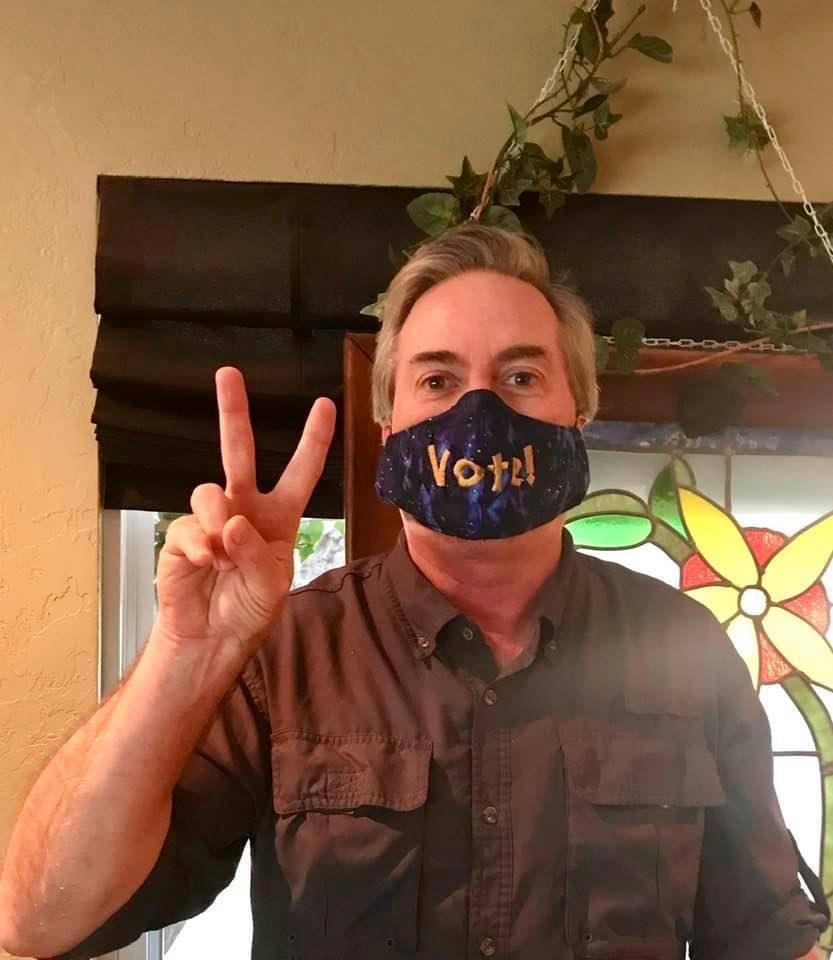 Proud our friend, Risa Schmidt, made these cool masks for us!