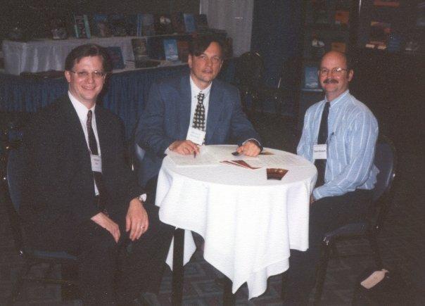 With Mike Heil (USPS now), Hinnerk Eissfeldt from Germany at a conference when we signed a deal to write a book on air traffic controller selection