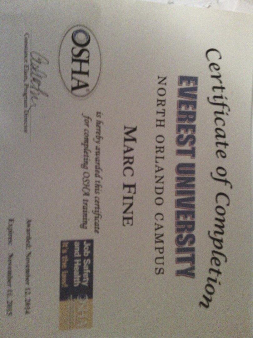 It's the law. Job Safety and Health (Pharmacy Tech student 2013- 2014 Pharm Everest