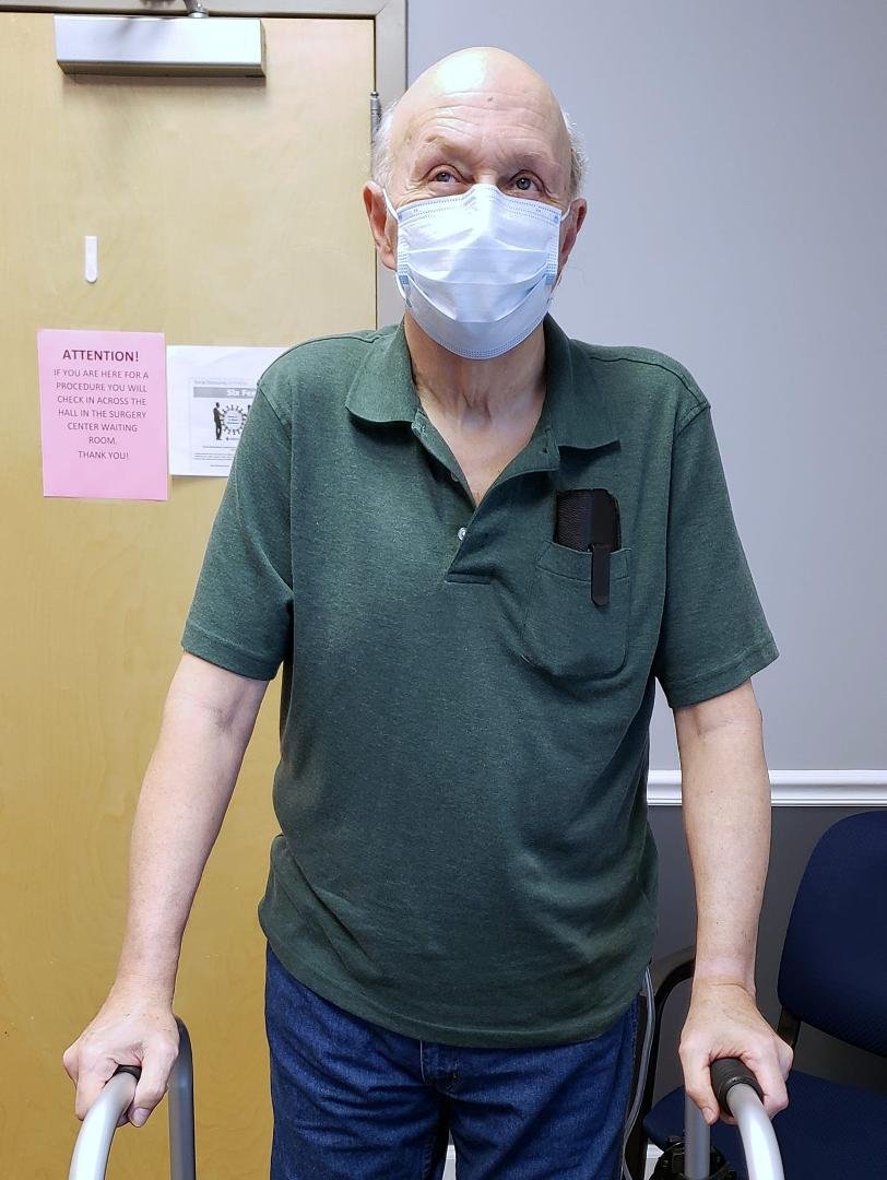 Me at the doctor's office. Officially LXVIII years old now.