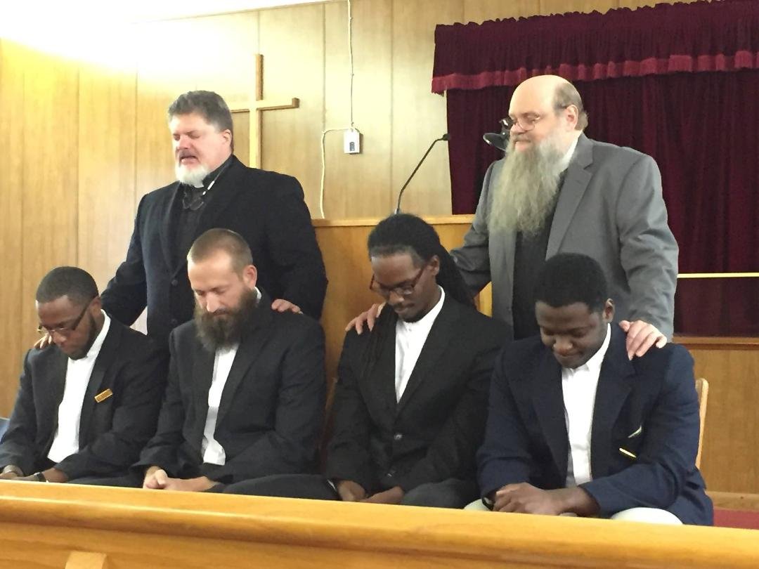 Ordination of Deacons at Christ Presbyterian Church. Rev. Todd Ruddell and Dr. Kenneth Talbot