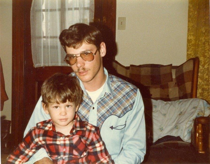Me and my son, Paul Bane Jr. 1982