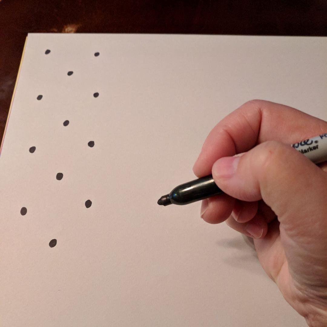 I'm making dot-to-dot pages for the 3 1/2 yr. old I nanny for.