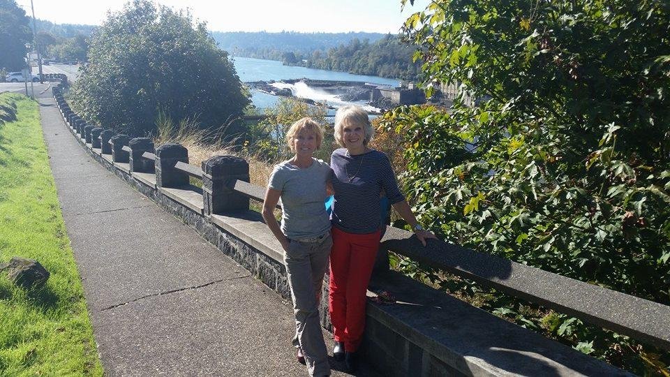 Julie and I at Oregon City/Willamette Falls celebrating her birthday.