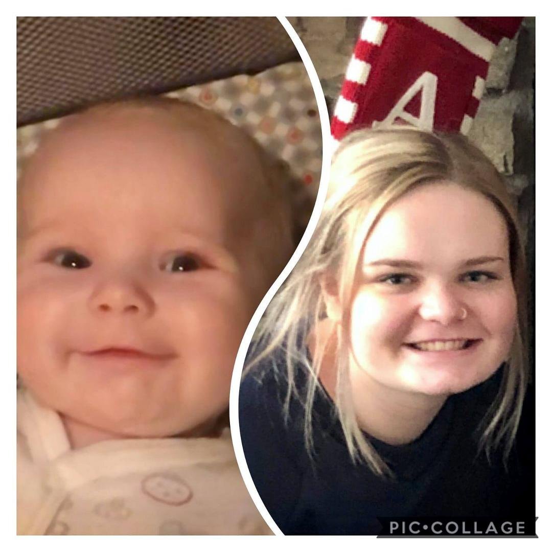 Great Granddaughter Brielle and her mother...Granddaughter Sarah.💕