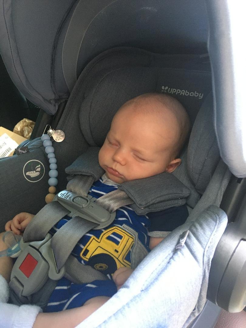 Already snoozin' for the 2 1/2 hour drive home to Birmingham. Lucky Taylor... he slept all the way here and all the way home!