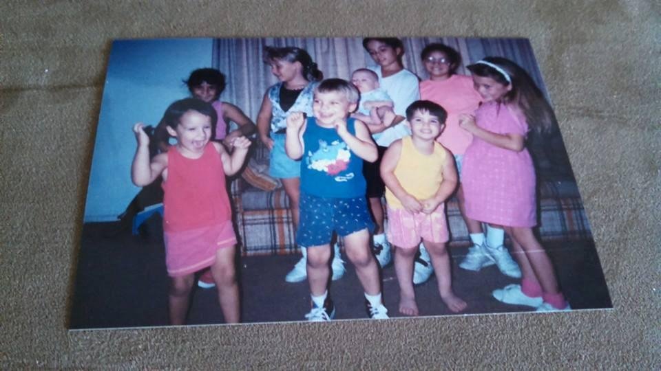 Here's a picture with all the cousins. Happy birthday Anthony.