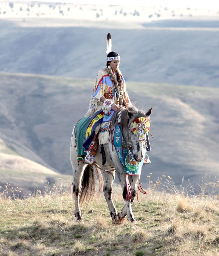 This picture is definitely one of native American beauty and strength!!!