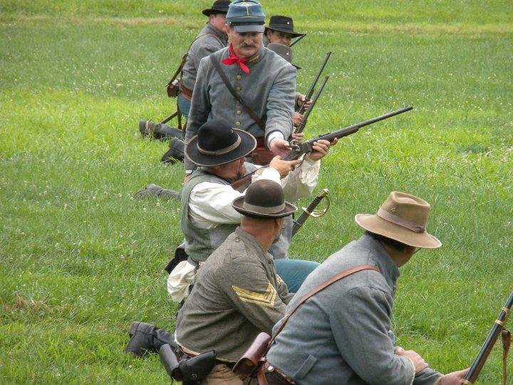 Larry, the brass firing Cap goes here, then it ignites the powder, and the carbine goes "Bang"