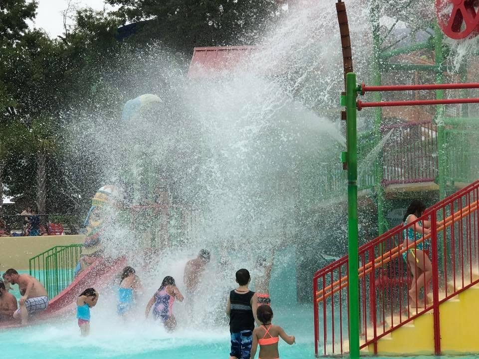 Water bucket dumped on the kids