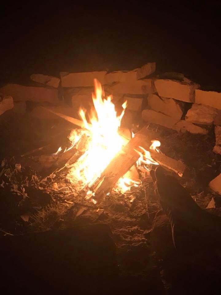 Nice Texas night by the fire pit