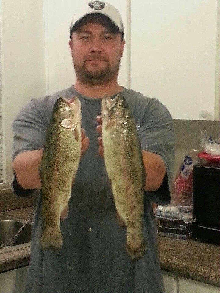 Ok here is the real fish still too hot for trout give it another month and u will c a stringer
