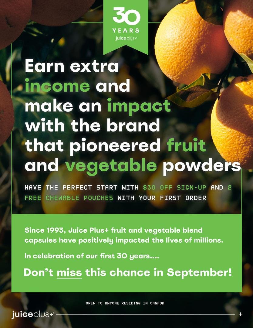 Visit: stevenbell.juiceplus.com