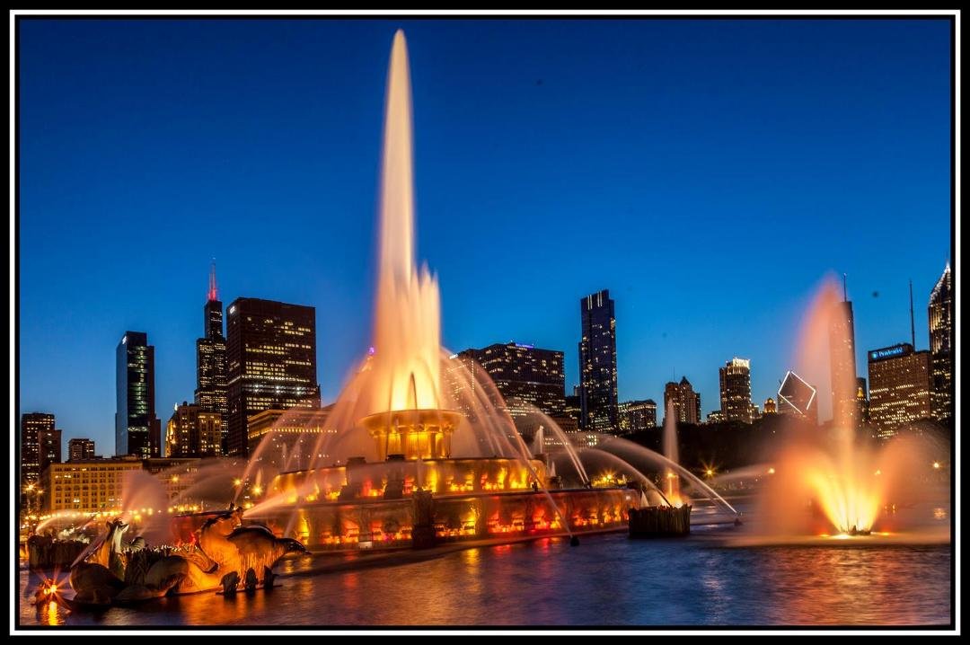 Buckingham Fountain. Processed entirely in Lightroom 5.