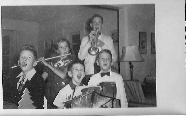 1953 - although only 20 months older, Dave was already 6 ft. tall - yep we were like Mutt and Jeff!