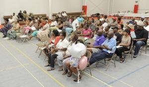 Albert & Johnnie Jordan at 40th annual reunion Happy Hill Gardens community July 26 2013.