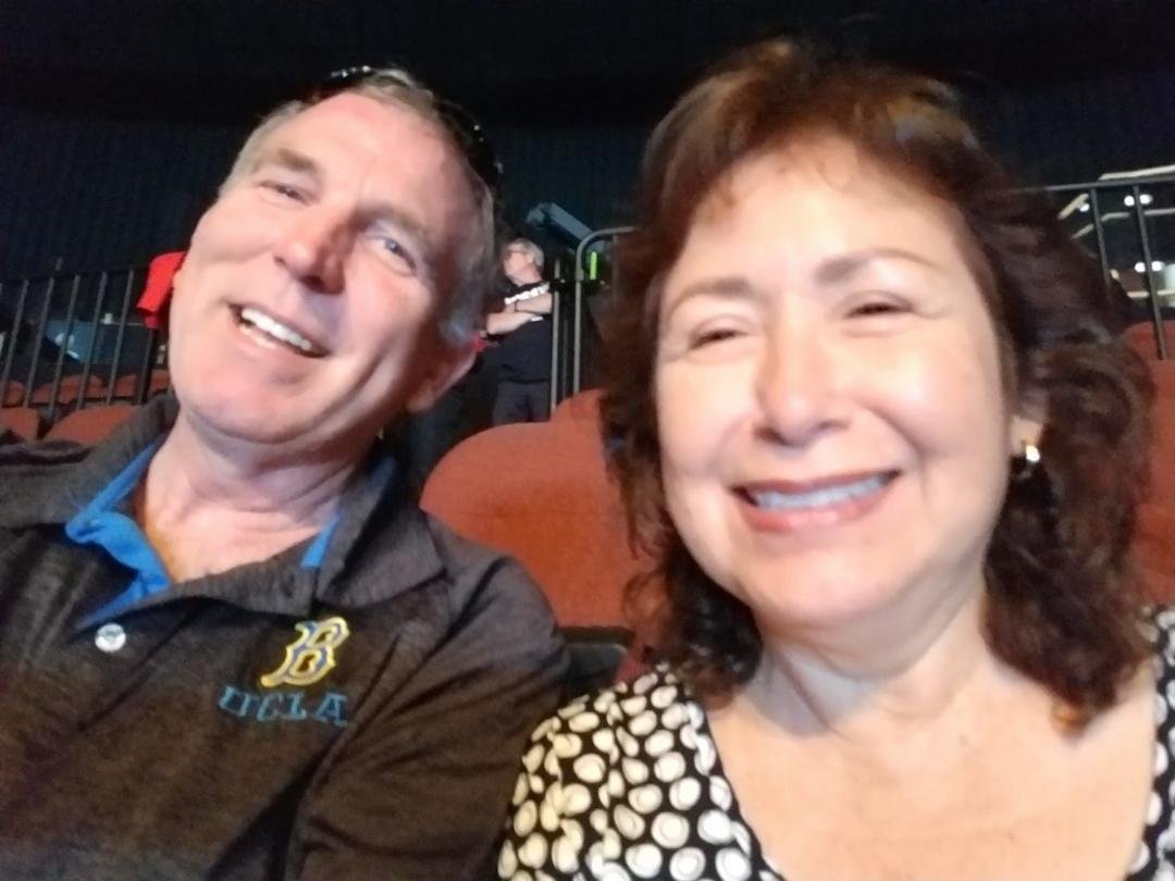 We were at the Forum listening to Joel Osteen.