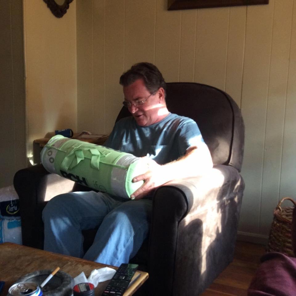 Lyle got his Bamboo Pillow from Olivia 😊
