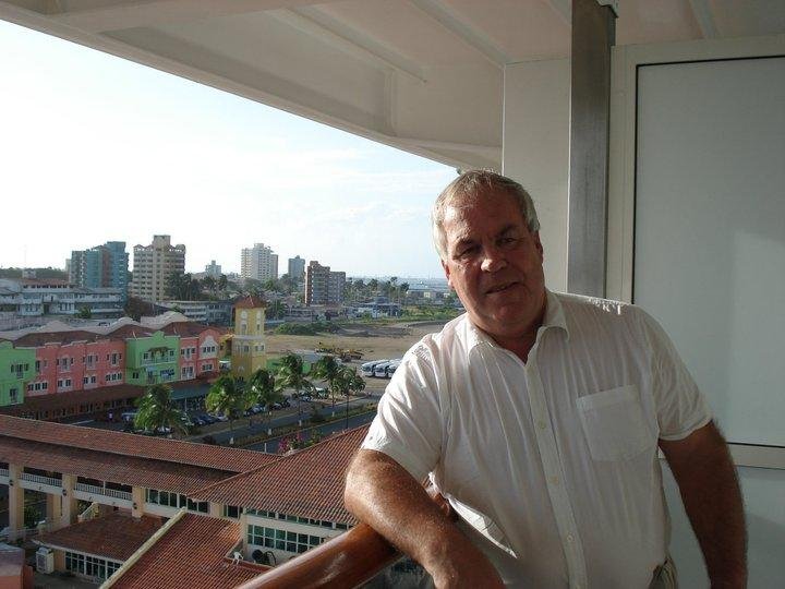 On the balcony of the cruise ship heading for the Bahamas (2009)