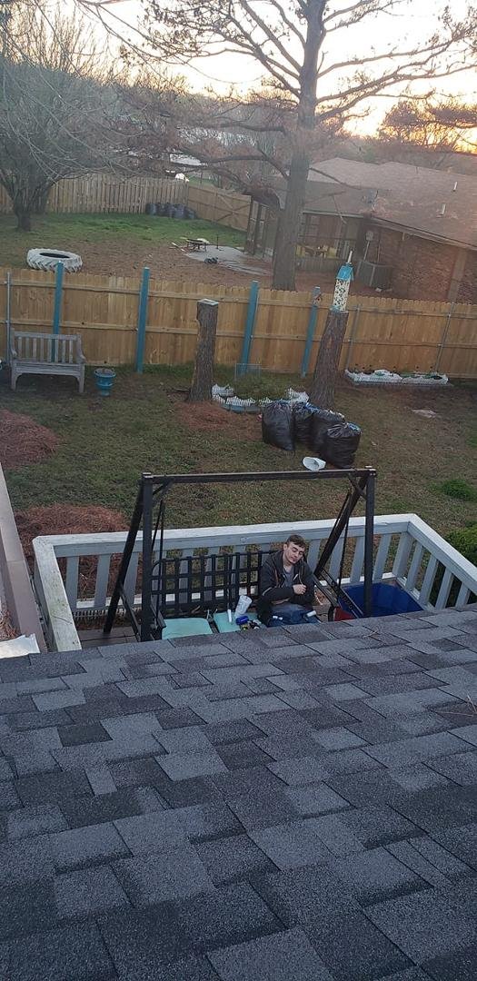 Terrance Brubaker challenge after yard work.