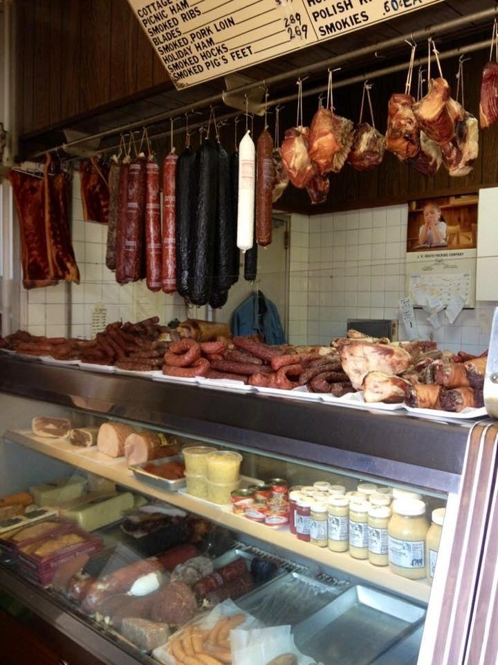 Earlier today we went to a local sausage shop near Collingwood in the lower blue collar suburbs of Cleveland to purchase Slovenian sausages as a gift for a friend who lives as far from all things Eastern European as you can