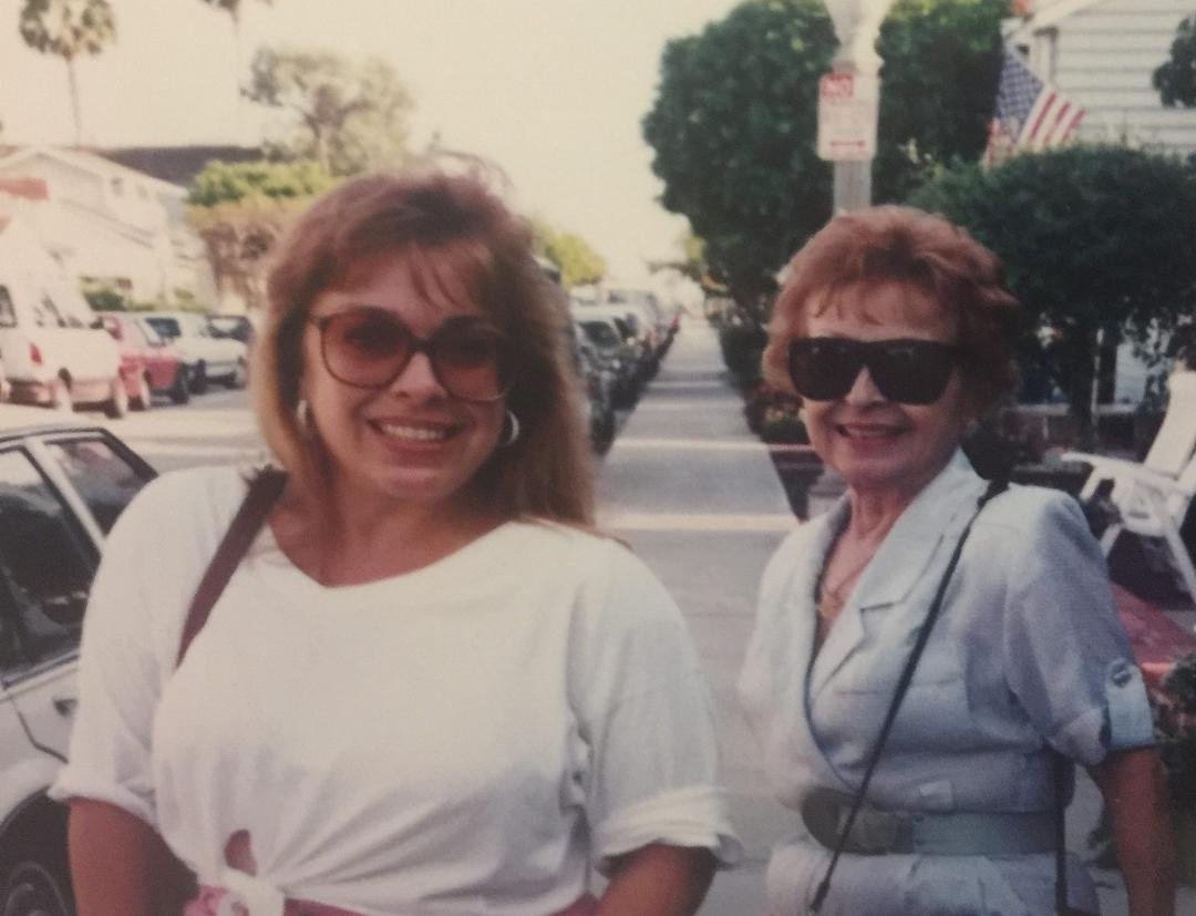 Over 30 years ago with my Mama at Balboa Island, CA