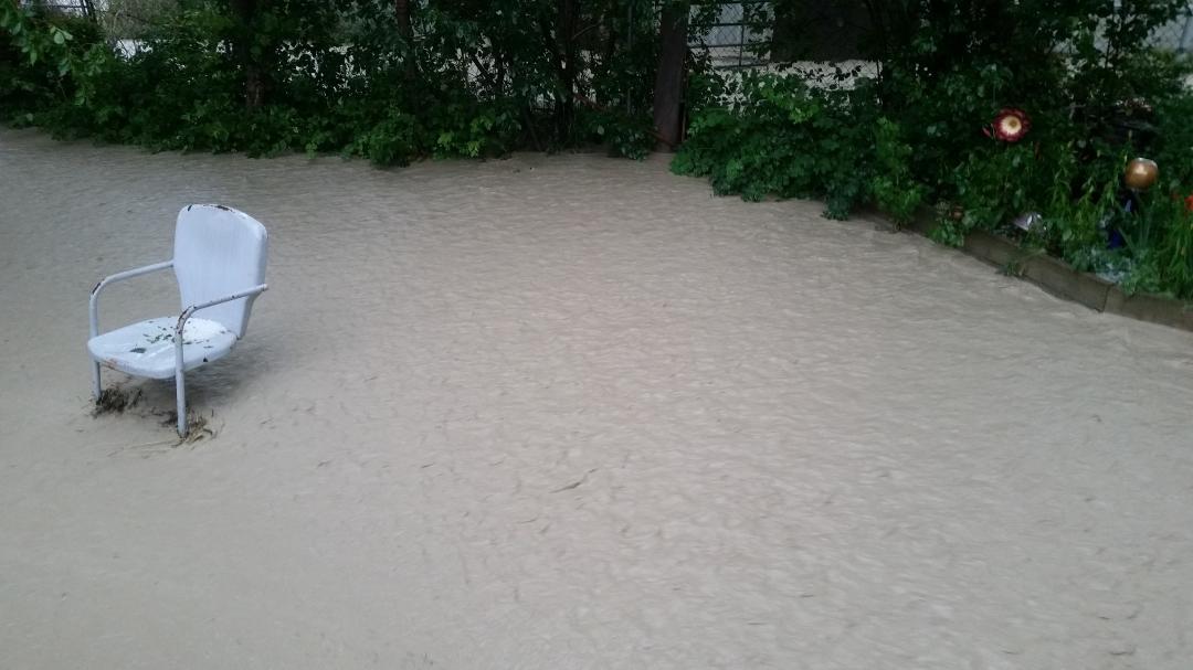 July 5th, 2015. We had a river in our front yard in Rock Springs, Wyoming.