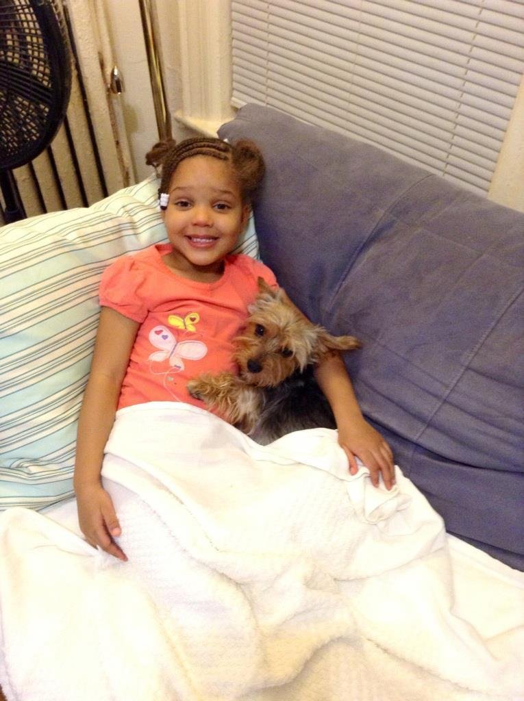 It seems my best friend found a new friend,my lil 5 year old niece.Happy Holidays,She was one of my gifts this year and I couldn't ask for anything else.Thank you God for putting this angel in my life.:)