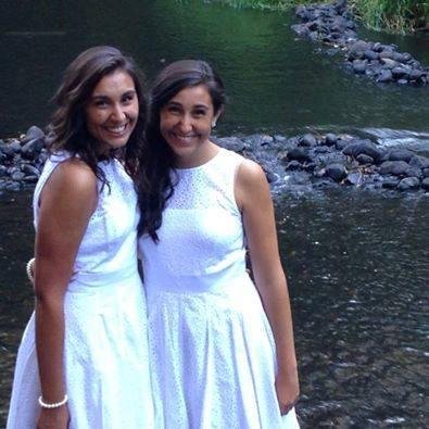 Ali on the left and Katrina on the right