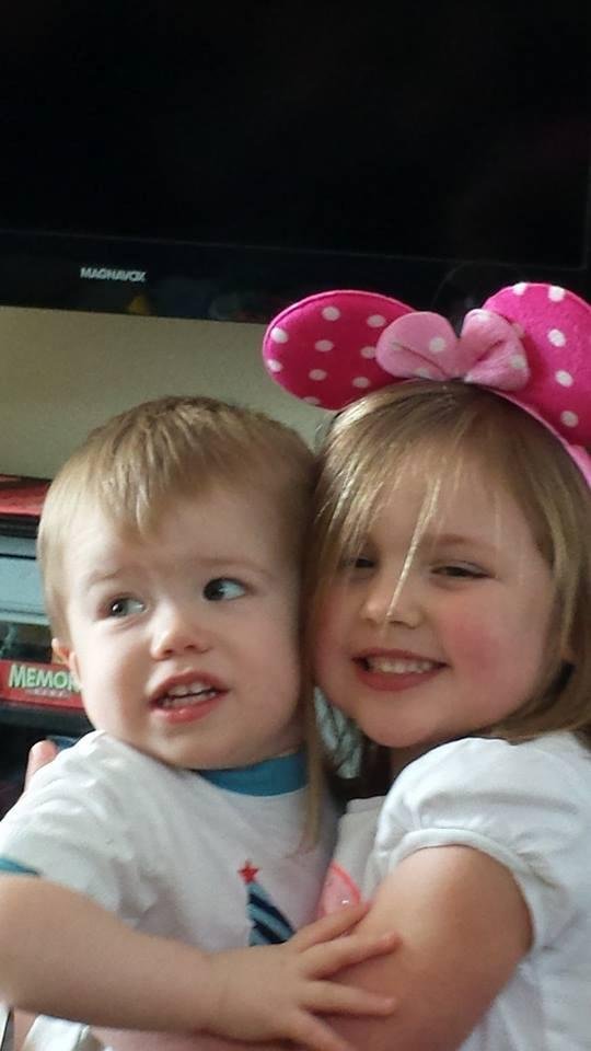 Celebrating birthdays with Lily and Tyler.