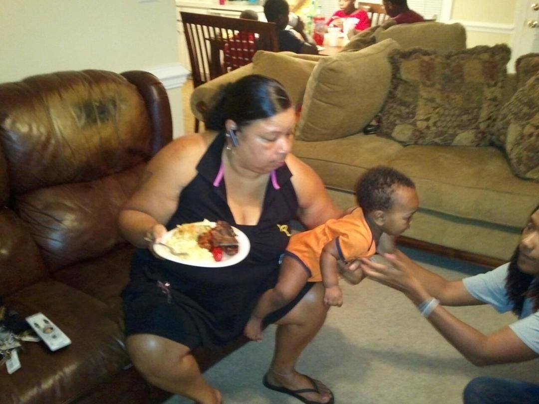 My wife Marsha & grandson Lincoln and my daughter Keni.