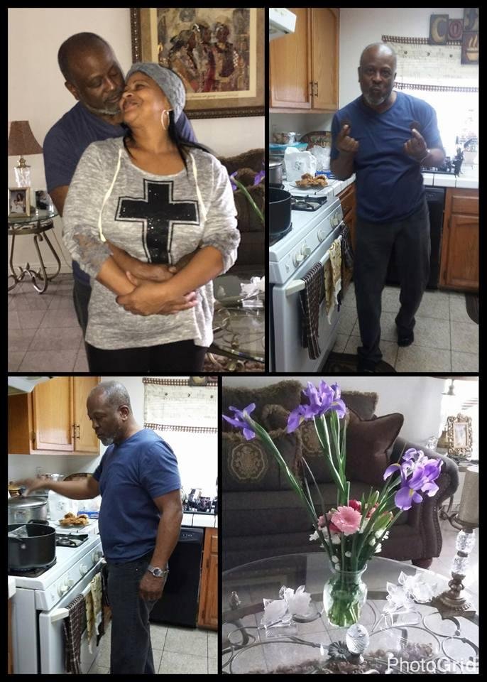 Couldn't bring the new years in any better babe brought me flowers & is cooking dinner can't wait to see what the new year have in store for us .