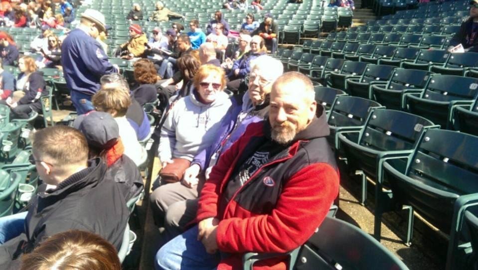 At Progressive Field with Gary and Uncle Bob...