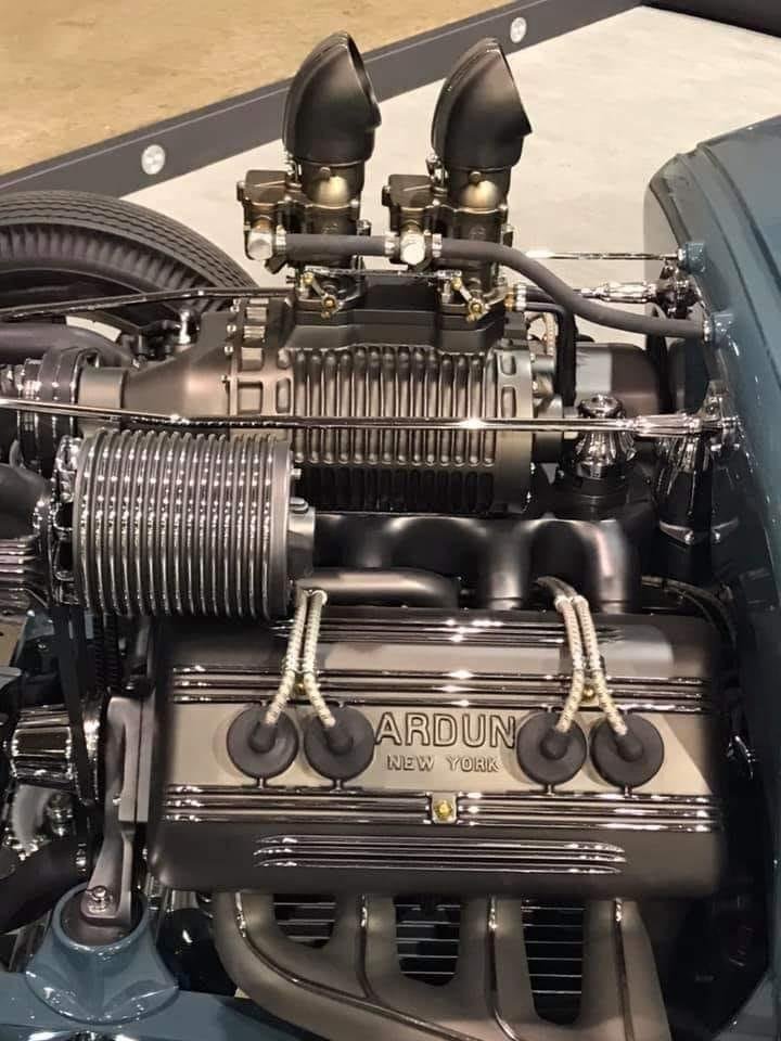 Alright fellow motorheads, what does this modified Ford Flathead V8 have to do with the history of the Corvette?