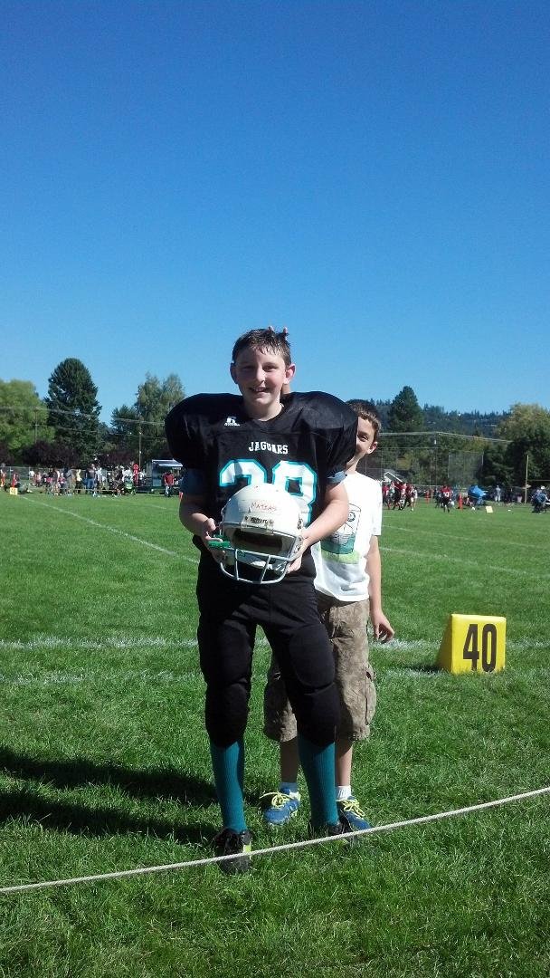Matias's first game of the season....46 to 0..they won!!!way to go!!