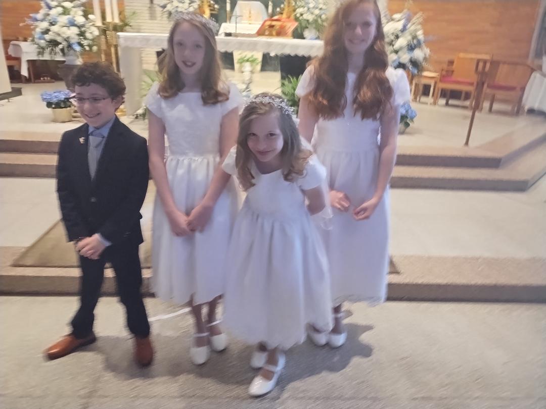 First Communion this morning.