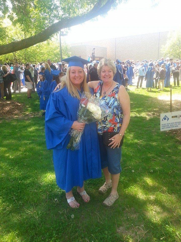 Shirley Baloun and Amy Setinc graduation.