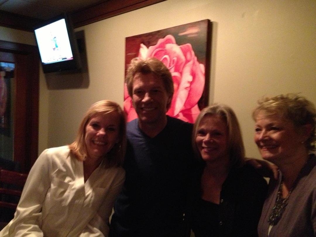 Great times at the restaurant....meet Bonjovi last night and the Romney boys at noon today!