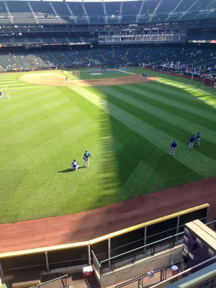 Royals vs Mariners, Royals taking batting practice