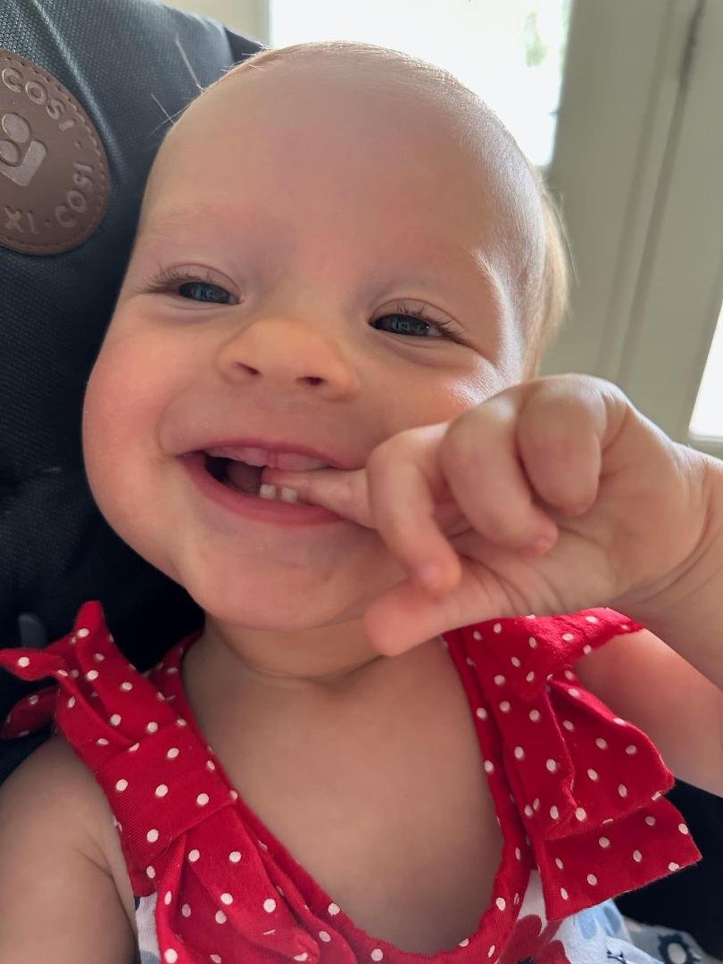 Look grandma and grandpa….. more teeth!!