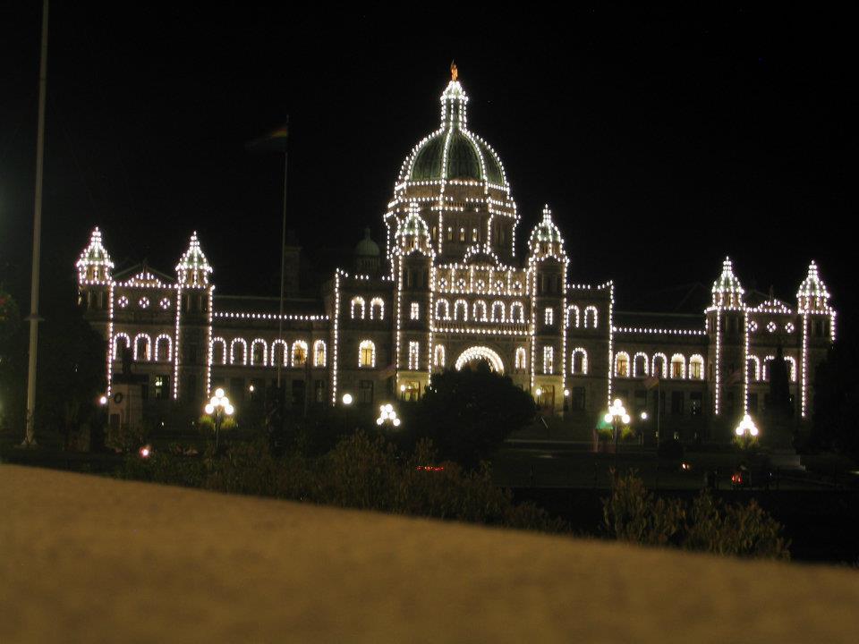 Night lights of Victoria Government Bld