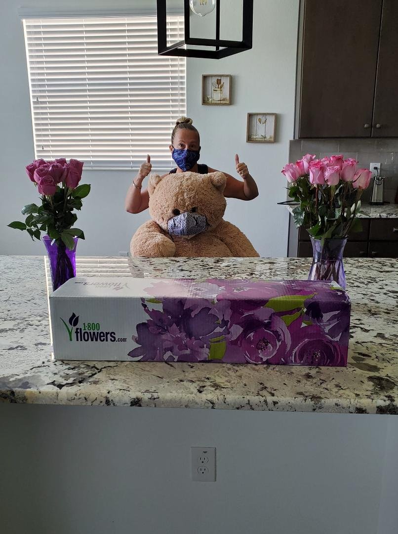 Here is to my dear wife and you
Know it Buddabear
Love Angela Mashel very much
Just think, Ruby Grace
Will be home soon.