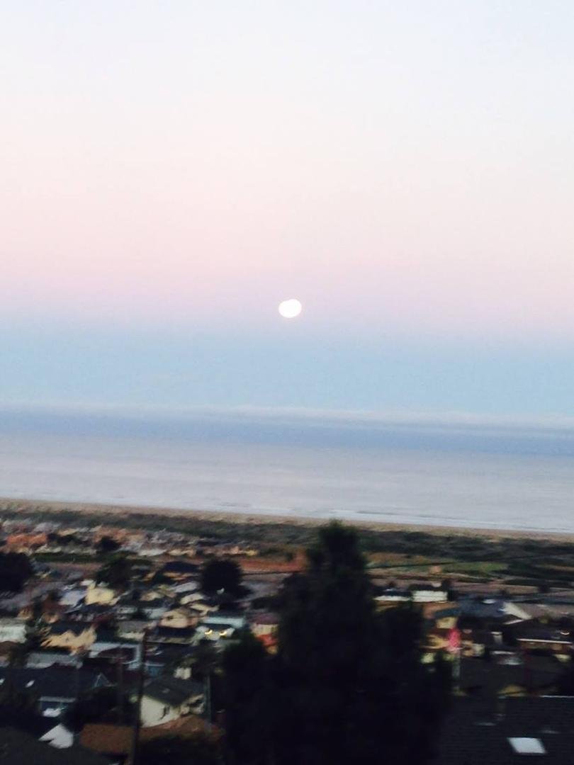Moon light over Morro Bay