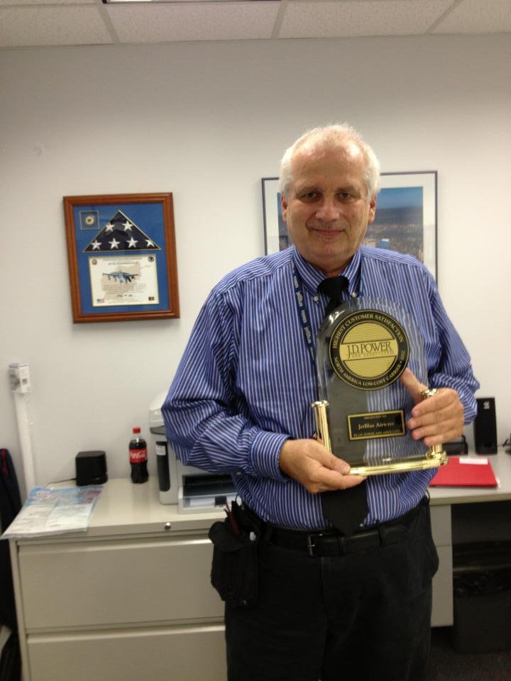Got to admit most companies would let an award like this sit in a display case at corporate. Last week it was at TV City in Burbank. Today at Miami it was in An Airbus training simulator with FLL's Airports Crew. Tomorrow t