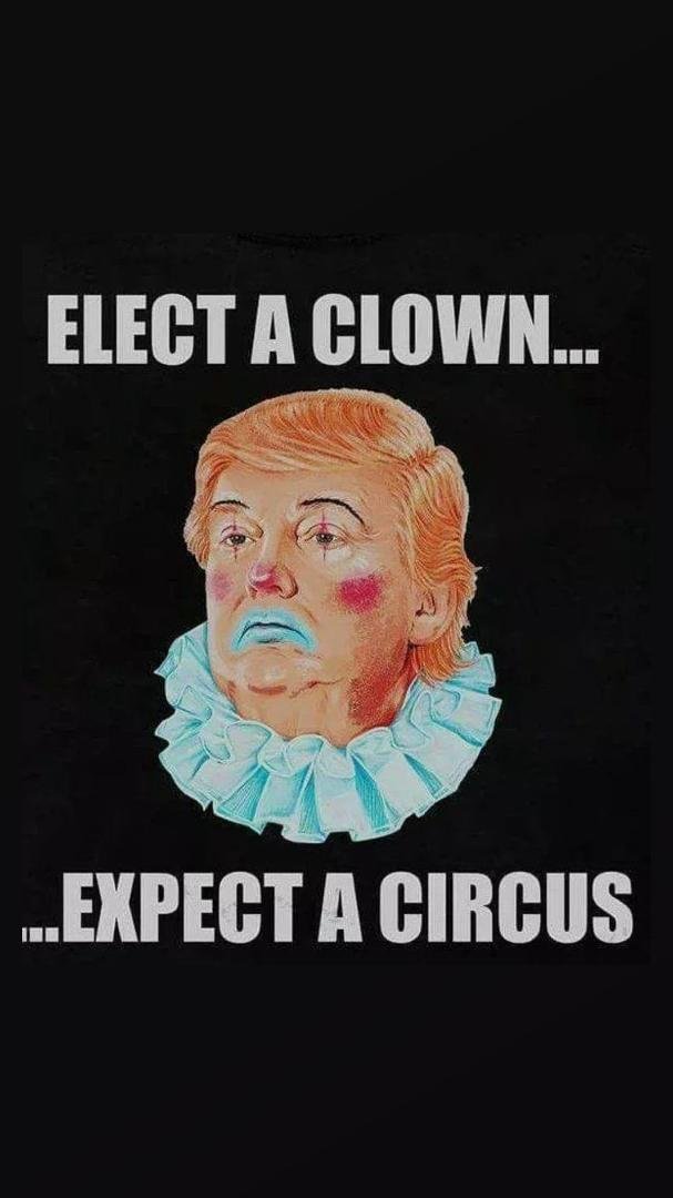 This was a dangerous clown. Hopefully the circus is ending