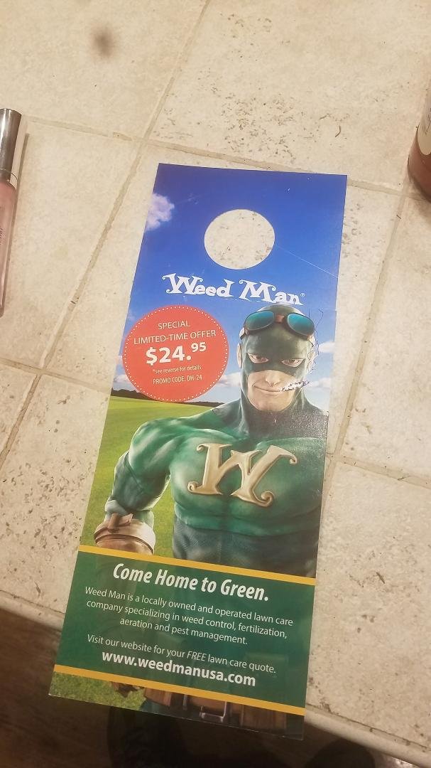 Meanwhile in Colorado. This was on my door today.